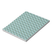 Bloc-note Parties scintillant turquoise (Tourné)