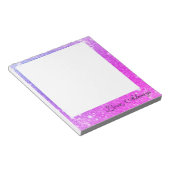 Bloc-note Parties scintillant violet rose chaud Sparkle Faux (Incliné)