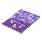 Bloc-note Parties scintillant violet simple étoiles scintill (Tourné)