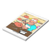 Bloc-note Paruline de pêche amusant LTCartoons (Tourné)