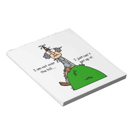 Bloc-note Pas au-dessus de l'humour de colline (Incliné)