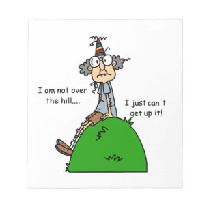 Bloc-note Pas au-dessus de l'humour de colline