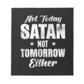 Bloc-note Pas Aujourd'Hui Satan Pas Demain (Devant)