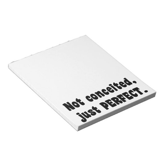 Bloc-note Pas Concédé, Juste Parfait (Incliné)
