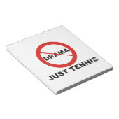 Bloc-note Pas de drame, juste du tennis (Incliné)