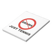Bloc-note Pas de drame, juste du tennis (Tourné)