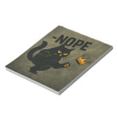 Bloc-note Pas De Rois En Amérique Chat Noir Drôle Kicking Cr (Tourné)