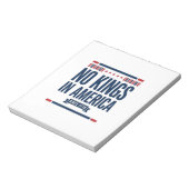 Bloc-note Pas de rois en Amérique design vectoriel patriotiq (Tourné)