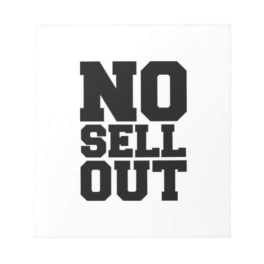 BLOC-NOTE PAS DE VENTE (Devant)