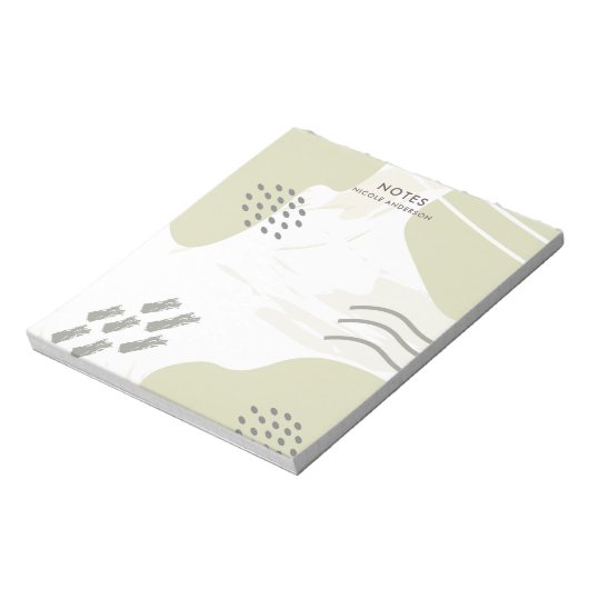 Bloc-note Pastel Abstrait (Tourné)