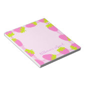 Bloc-note Pastel aux fraises rose (Incliné)
