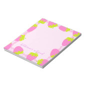 Bloc-note Pastel aux fraises rose (Tourné)