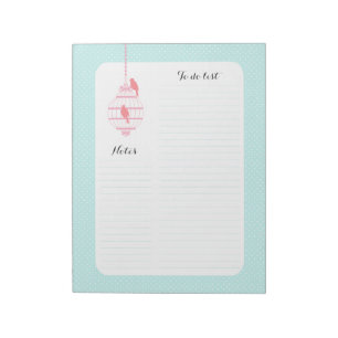 Bloc-note Pastel Birdcage