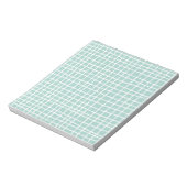 Bloc-note Pastel Blue Check Motif Delicate et fonctionnel (Tourné)