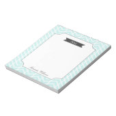 Bloc-note Pastel Blue Chevron (Tourné)