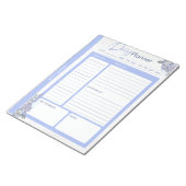 Bloc-note Pastel Blue Floral Daily Planner (Incliné)