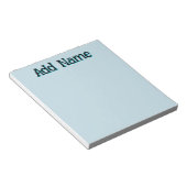 Bloc-note Pastel Blue Unique Cadeaux de l'enseignant personn (Incliné)