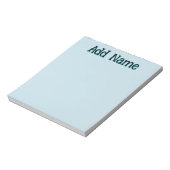 Bloc-note Pastel Blue Unique Cadeaux de l'enseignant personn (Tourné)