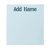 Bloc-note Pastel Blue Unique Cadeaux de l'enseignant personn (Devant)