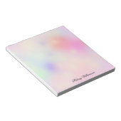 Bloc-note Pastel Blush Rose rose Lavande Marbre Nom personna (Incliné)