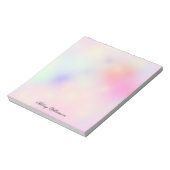 Bloc-note Pastel Blush Rose rose Lavande Marbre Nom personna (Tourné)