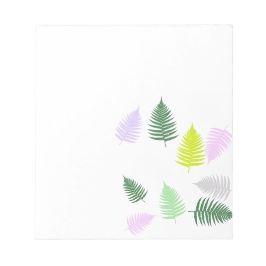 Bloc-note Pastel Colors Lucky Fern (Devant)