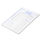 Bloc-note Pastel Daily Planner - Nom personnalisable (Incliné)