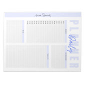 Bloc-note Pastel Daily Planner - Nom personnalisable (Devant)