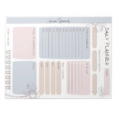 Bloc-note Pastel Daily Planner - Nom personnalisable (Devant)