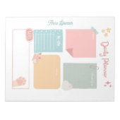 Bloc-note Pastel Daily Planner pour les étudiants (Devant)