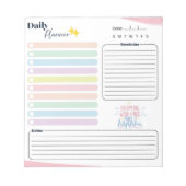 Bloc-note Pastel Daily Planner - To do list, reminder & note (Devant)