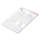 Bloc-note Pastel Daily Planner -To do list, reminder & notes (Incliné)