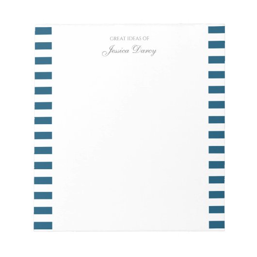 Bloc-note Pastel Elegant Classic Script Great Ideas Homme (Devant)