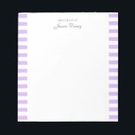 Bloc-note Pastel Elegant Classic Script Idées géniales Femin<br><div class="desc">Ordinateur portable esthétique classique et élégant pour femme. Avec un dicton "De grandes idées de". Lavande lilas classique couleur violet motif sur un bloc-notes blanc et tendance utile.</div>