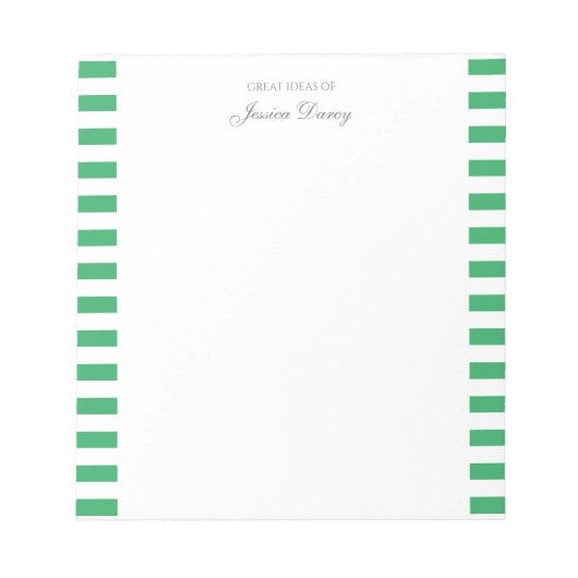 Bloc-note Pastel Elegant Classic Script Idées géniales Femin (Devant)