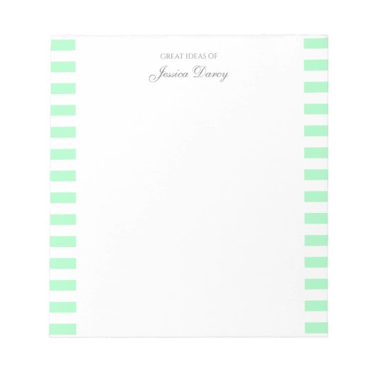 Bloc-note Pastel Elegant Classic Script Idées géniales Femin (Devant)