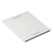 Bloc-note Pastel Élégant Classique Simple Professionnel (Incliné)