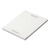 Bloc-note Pastel Élégant Classique Simple Professionnel (Tourné)