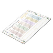 Bloc-note Pastel floral mignon et ludique (Incliné)