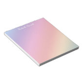 Bloc-note Pastel Gradient avec (ou sans nom) (Incliné)