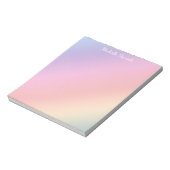 Bloc-note Pastel Gradient avec (ou sans nom) (Tourné)