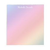 Bloc-note Pastel Gradient avec (ou sans nom) (Devant)
