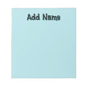 Bloc-note Pastel Green Cadeaux d'enseignant personnalisé uni (Devant)