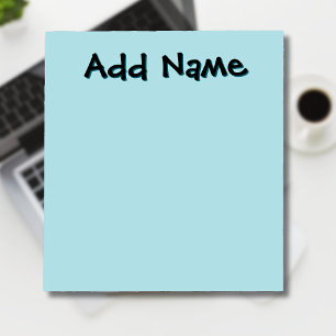 Bloc-note Pastel Green Cadeaux d'enseignant personnalisé uni