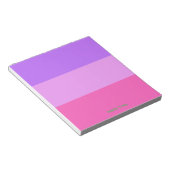Bloc-note Pastel Jolies couleurs printemps Personnalisées (Incliné)