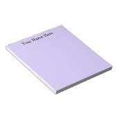 Bloc-note Pastel Lilac Grey Personnalisé Simple (Incliné)