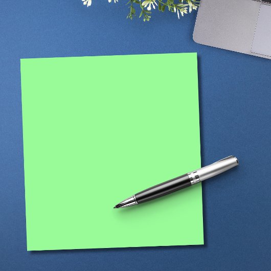 Bloc-note Pastel Mint couleur solide | Classique | Élégant