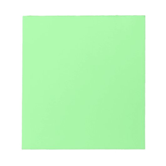 Bloc-note Pastel Mint couleur solide | Classique | Élégant (Devant)