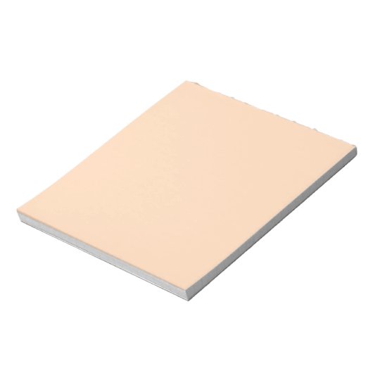 Bloc-note Pastel Peach Couleur solide | Classique | Élégant (Tourné)
