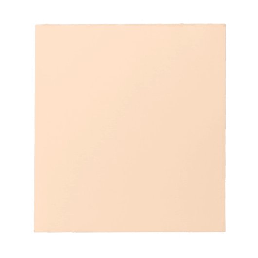 Bloc-note Pastel Peach Couleur solide | Classique | Élégant (Devant)